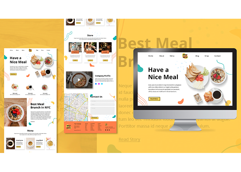 restaurant website development