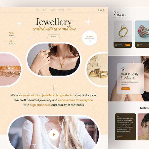 Jewellery Stores Website Development