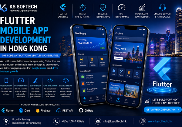 Flutter Mobile App Development in Hong Kong Flutter Mobile App Development in Hong Kong