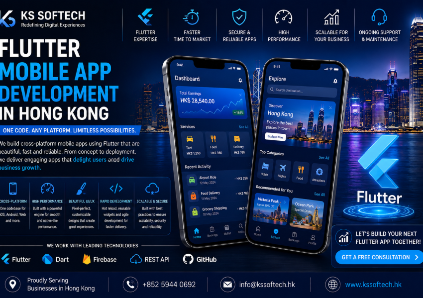 Flutter Mobile App Development in Hong Kong Flutter Mobile App Development in Hong Kong