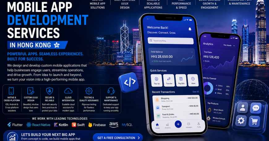 Mobile App Development Services in Hong Kong