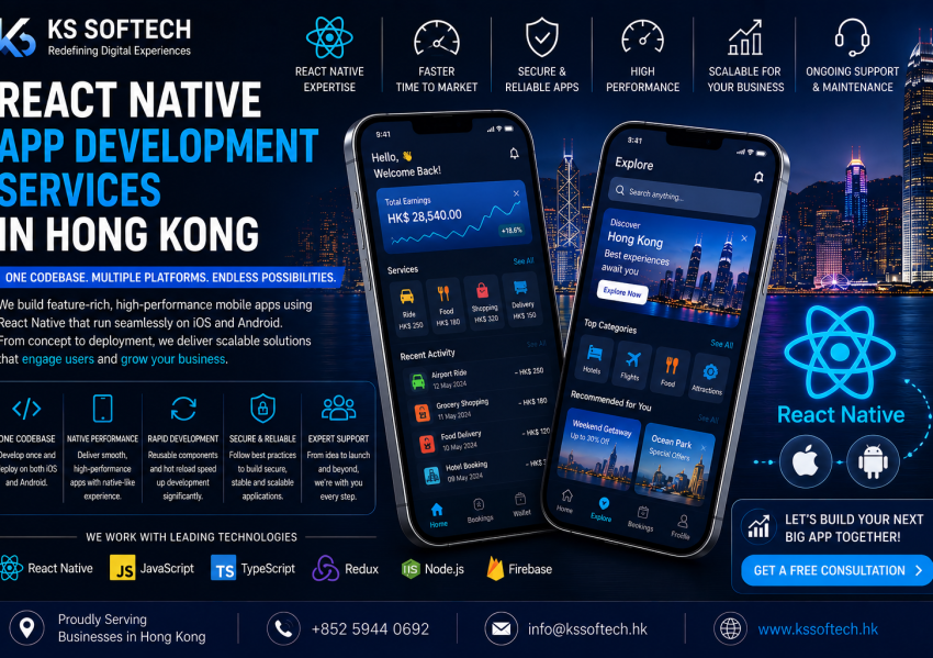 React Native App Development Services in Hong Kong React Native App Development Services in Hong Kong