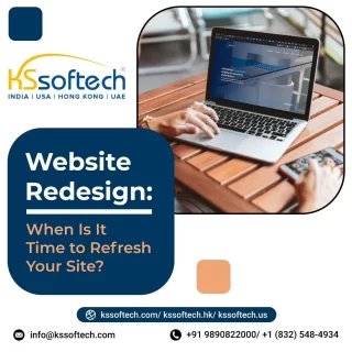 🌐 Website Feeling Outdated?

If your site feels outdated, slow, or hard to navigate — it’s time for a refresh.

At KS Softech, we create sleek, modern websites that look great, load fast, and keep your visitors engaged.

🔧 Mobile-friendly design 
⚡ Faster performance 
🎯 Better user experience 

 Don't let an outdated site hold your business back. Let’s redesign your digital presence and turn clicks into conversions.

✉ E-mail: info@kssoftech.com

🌐 Visit our website: https://kssoftech.com/

📞 Call or WhatsApp us: +91 98908 22000 / +1 (832)-548 4934
.
.
#WebsiteRedesign #WebDesignServices #KSSoftech #ModernWebDesign #DigitalTransformation #UXDesign #BusinessOnline #WebDevelopment #WebDesign #MobileApp #EcommerceDevelopment #Mumbai #India #USA #UAE #KSA #HongKong #NewYork #WebsiteServices #BusinessGrowth #OnlineSuccess #TechSupport